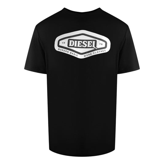Diesel Modern Basic Logo Black T-Shirt