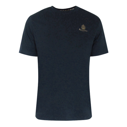 Aquascutum Active Small Logo Navy Blue T-Shirt