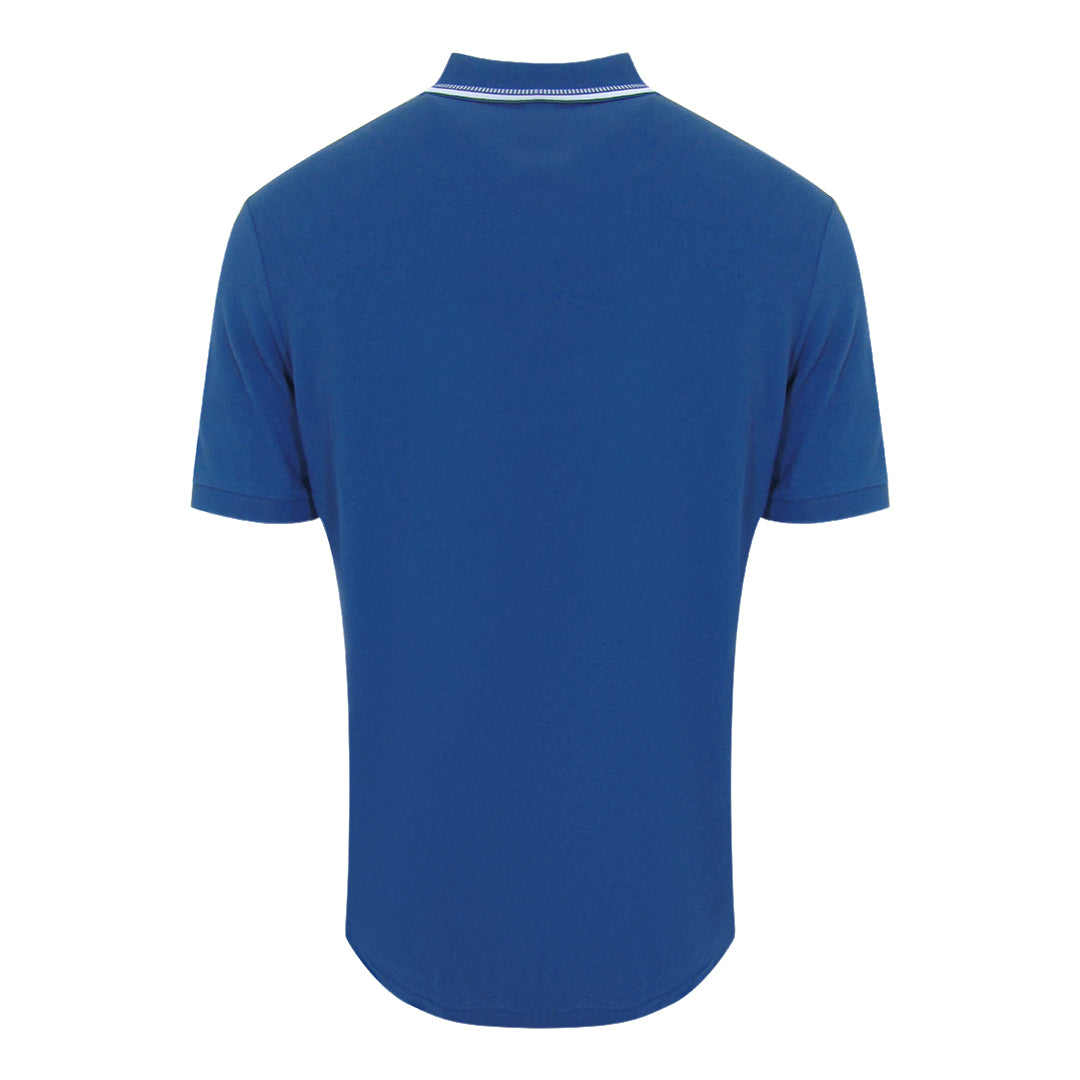 Lyle & Scott Dashed Tipped Collar Ink Blue Polo Shirt