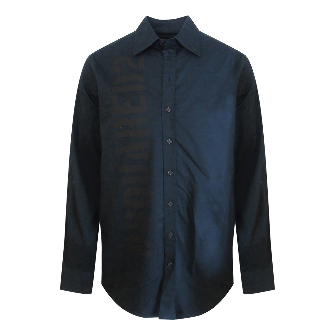 Dsquared2 Logo Dark Navy Blue Shirt