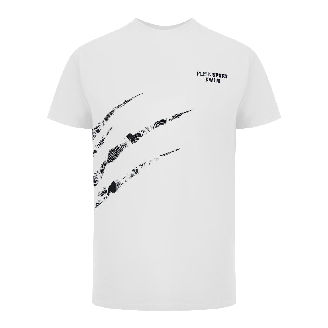 Plein Sport Scratch Logo White T-Shirt