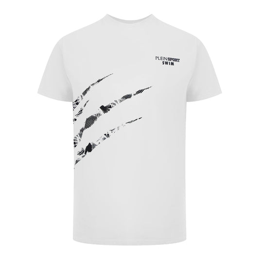 Plein Sport Scratch Logo White T-Shirt