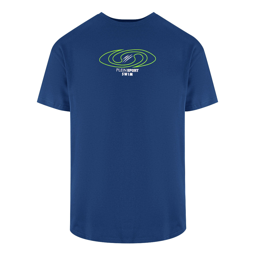 Plein Sport Spiral Logo Navy Blue T-Shirt