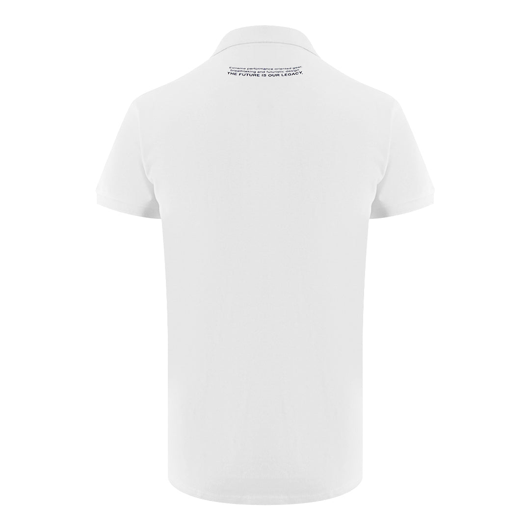 Plein Sport Classic Logo Stretch White Polo Shirt