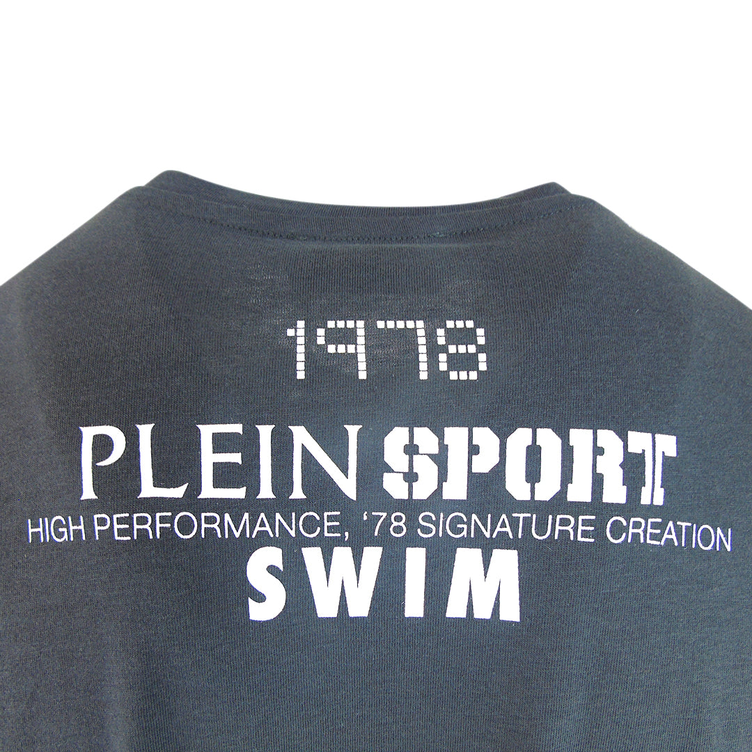 Plein Sport Spiral Logo Dark Grey T-Shirt