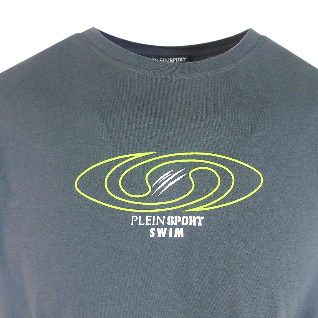 Plein Sport Spiral Logo Dark Grey T-Shirt