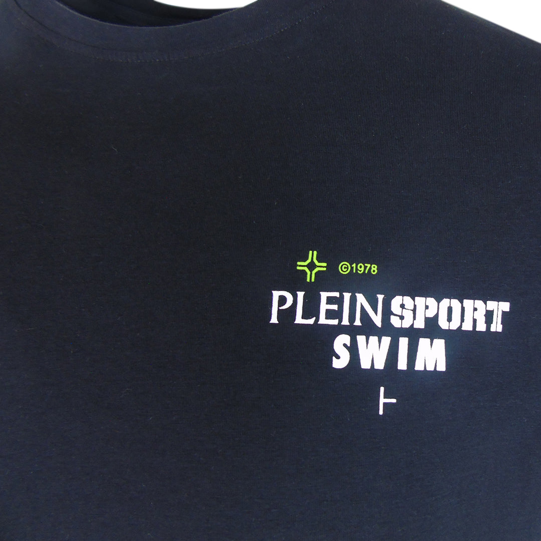 Plein Sport Geo Logo Stretch Black T-Shirt