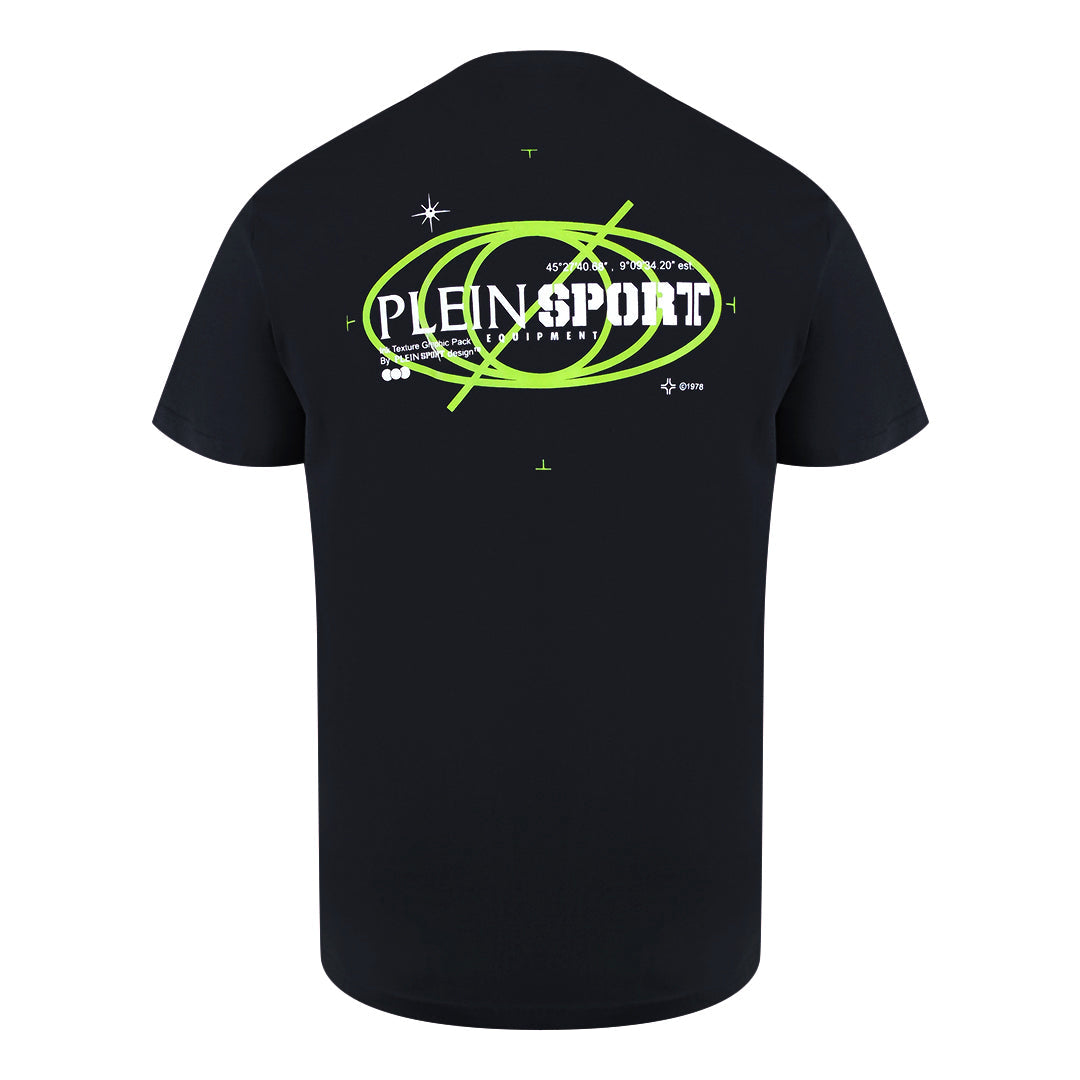 Plein Sport Geo Logo Stretch Black T-Shirt