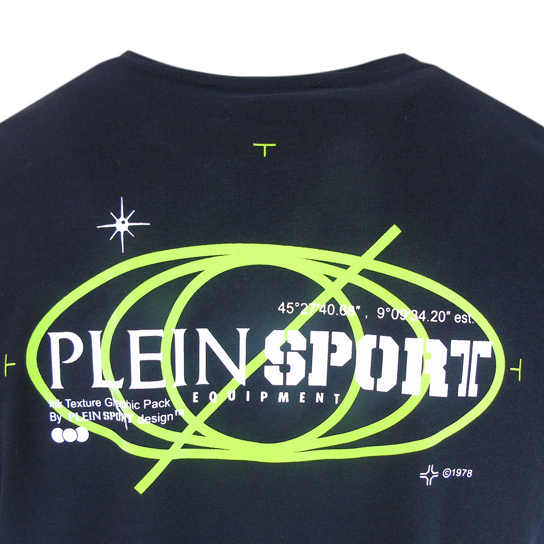 Plein Sport Geo Logo Stretch Black T-Shirt