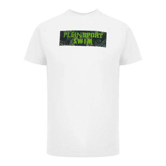 Pleint Sport Swim Tiger Box Logo White T-Shirt