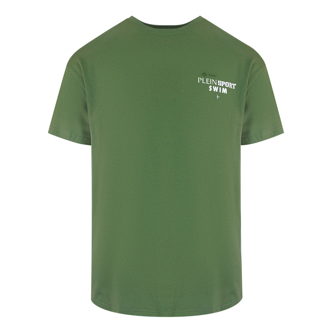 Plein Sport Geo Logo Stretch Green T-Shirt