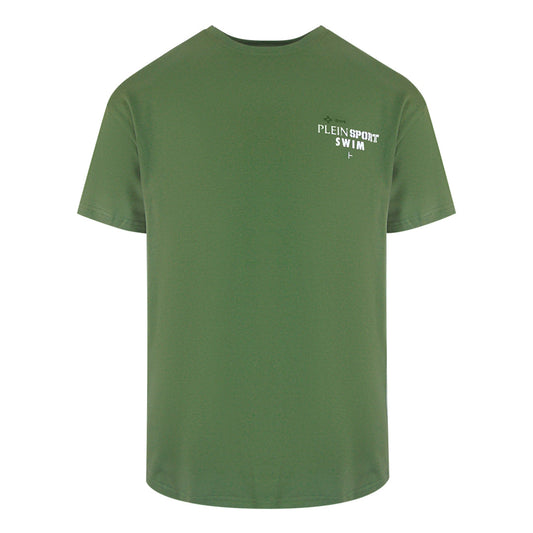 Plein Sport Geo Logo Stretch Green T-Shirt