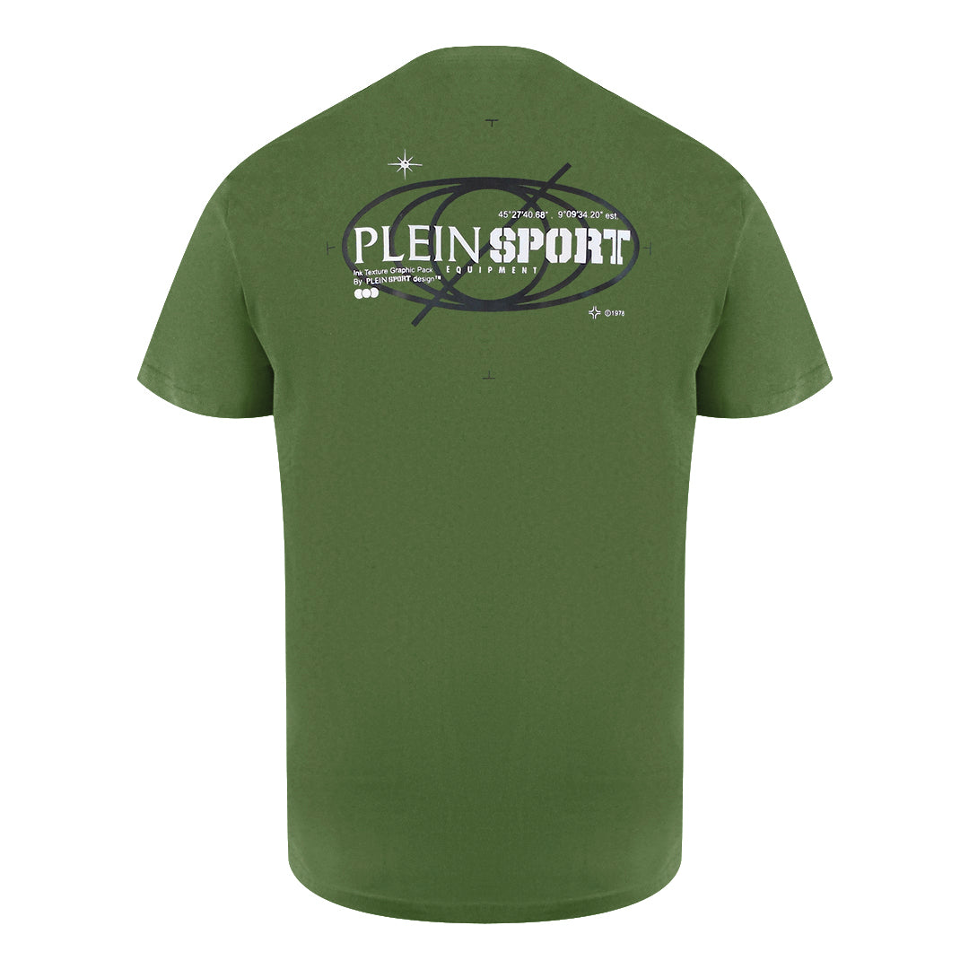 Plein Sport Geo Logo Stretch Green T-Shirt