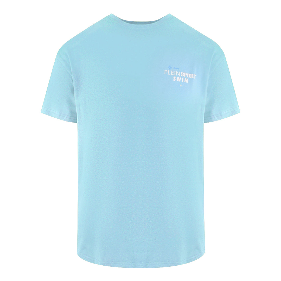 Plein Sport Geo Logo Stretch Blue T-Shirt