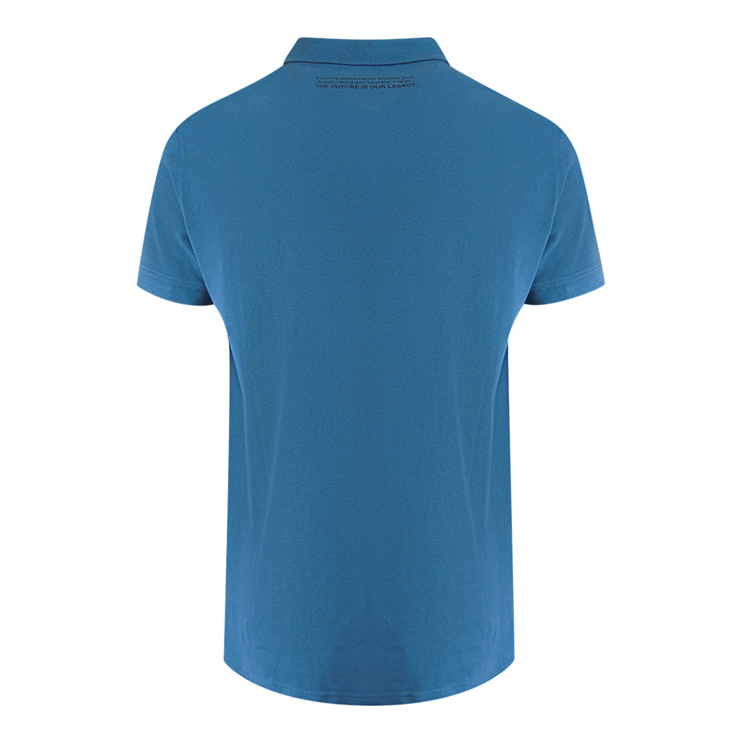 Plein Sport Classic Logo Stretch Light Blue Polo Shirt
