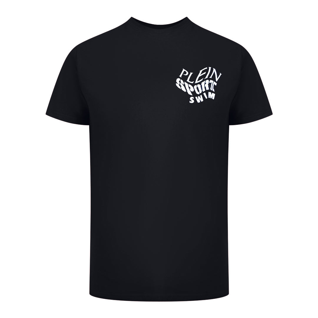 Plein Sport Tiger Fluo Logo Stretch Black T-Shirt