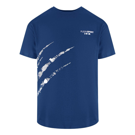 Plein Sport Scratch Logo Navy Blue T-Shirt