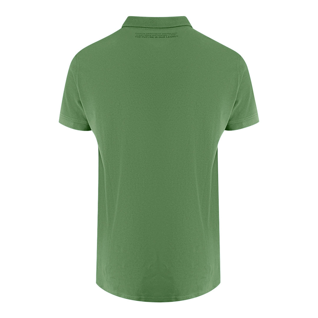 Plein Sport Classic Logo Stretch Green Polo Shirt