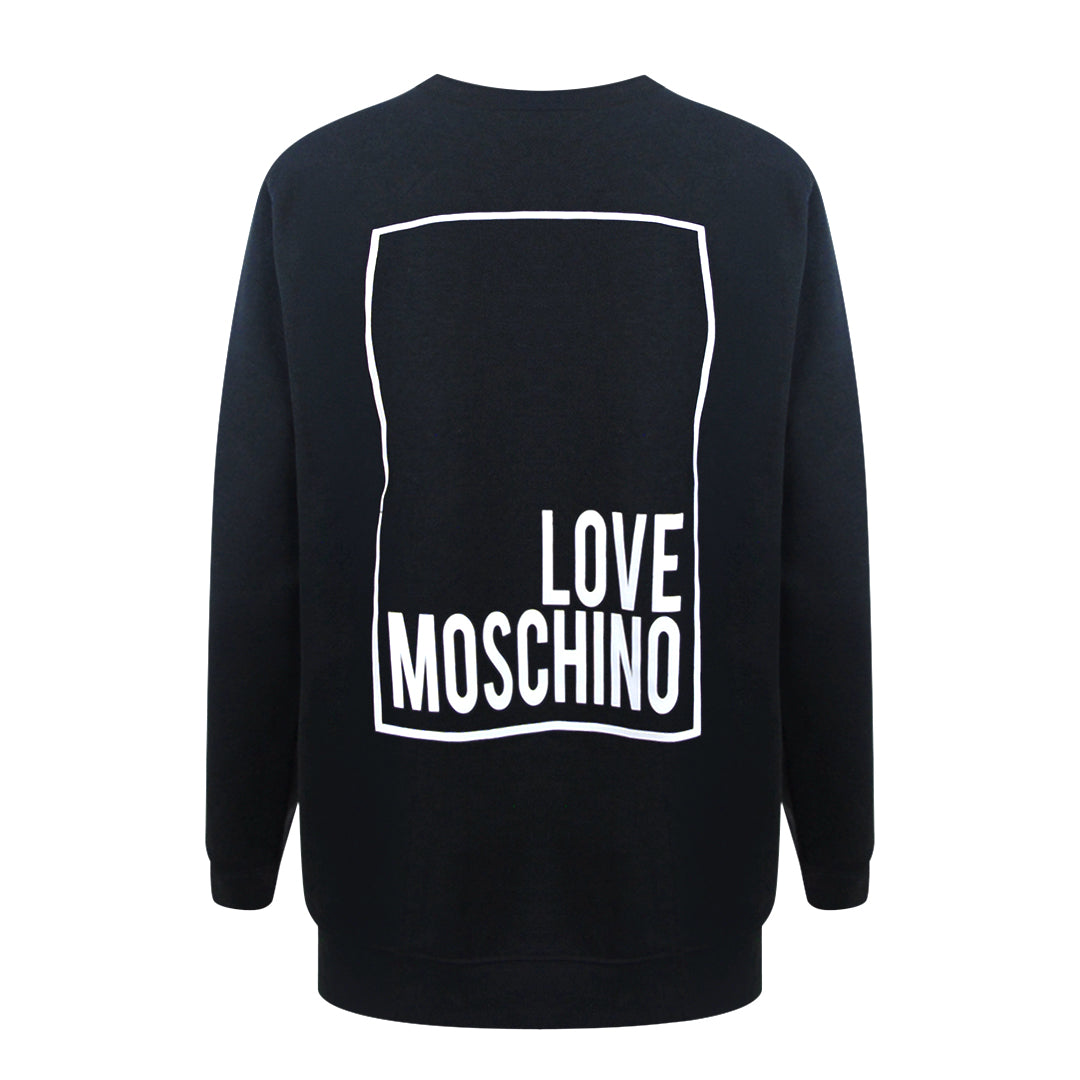 Love Moschino Box Logo Black Sweater