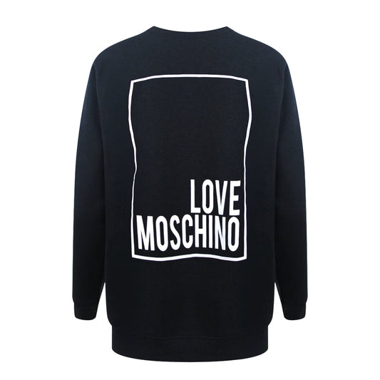 Love Moschino Box Logo Black Sweater