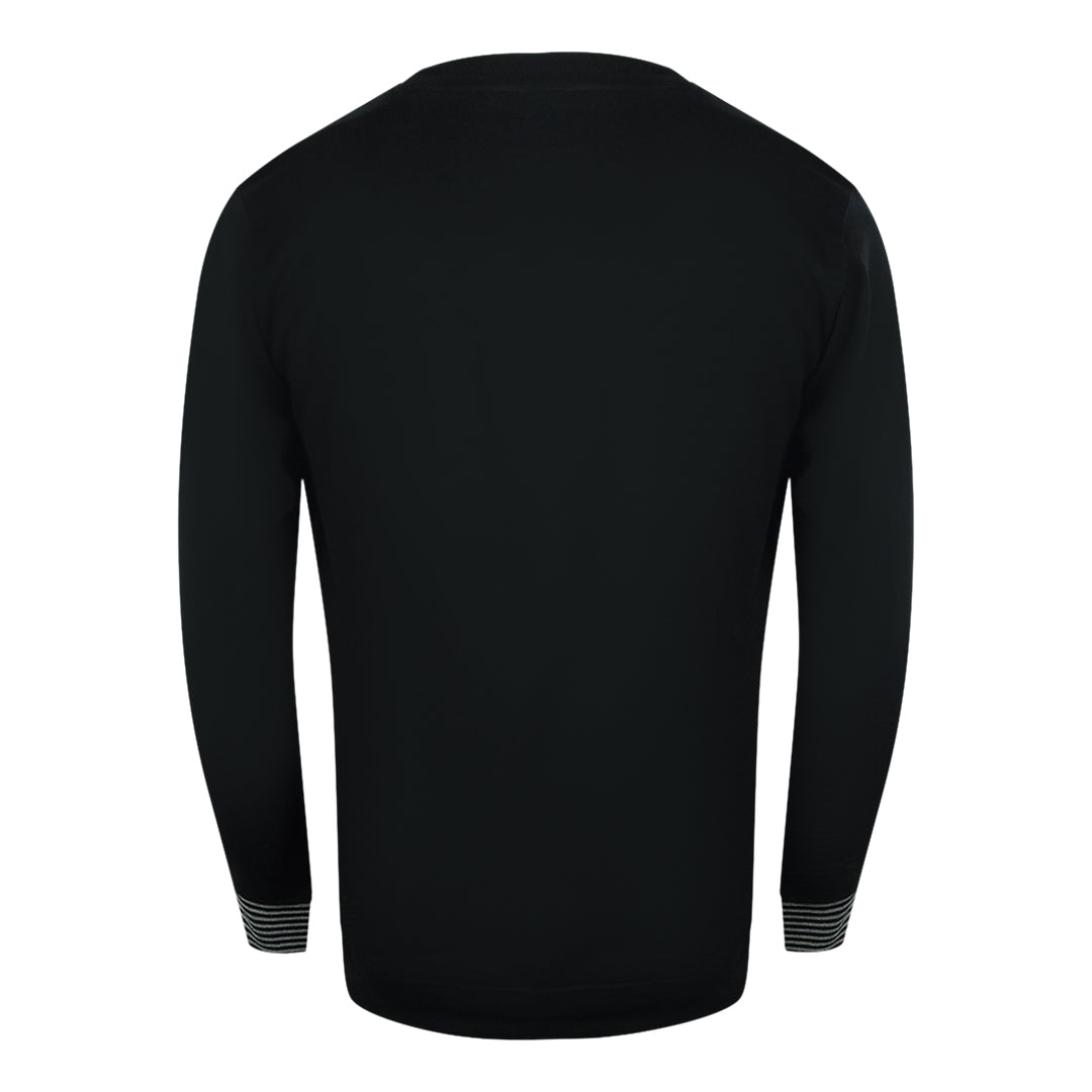 Cavalli Class Multi Logo Black Sweatshirt