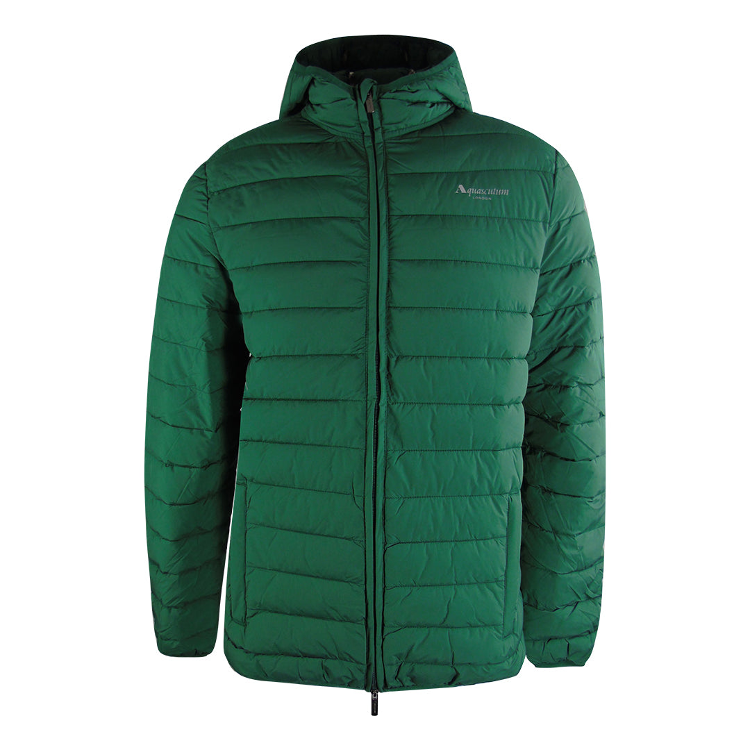 Aquascutum Active 100Gr Hooded Hunter Green Jacket