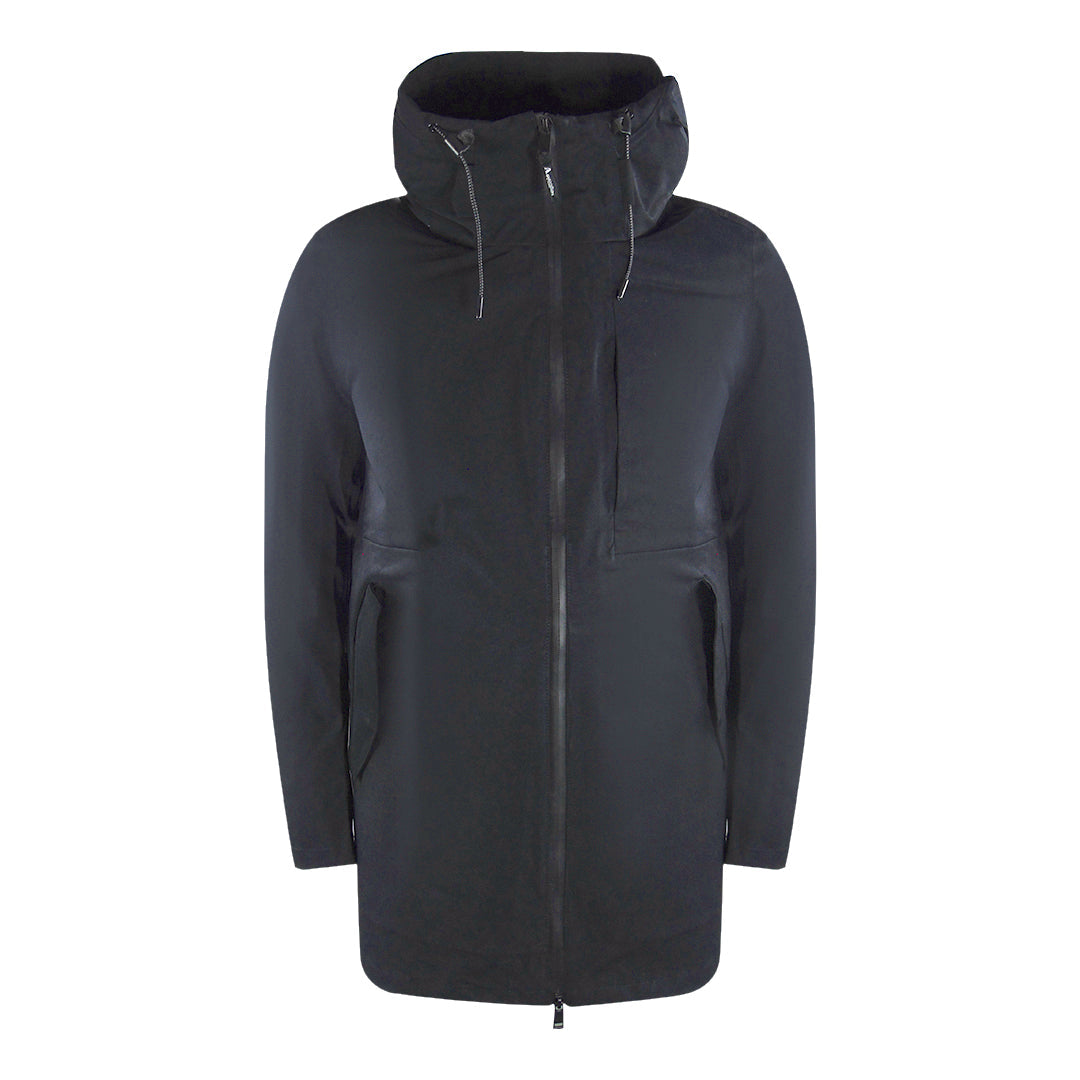 Aquascutum Active 3-Way Parka Black Down Parka Jacket