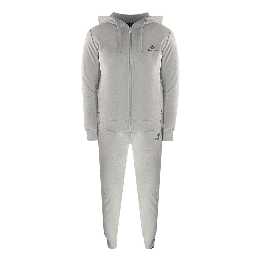 Aquascutum Grey Zip-Up Hoodie And Track Pants Set
