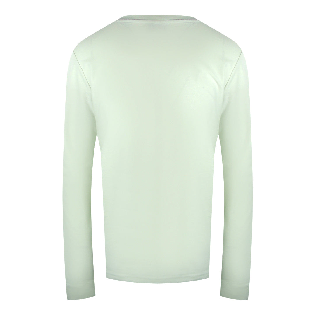 Diesel Monotone Logo Long Sleeve Off White T-Shirt