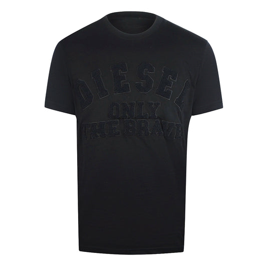 Diesel Branded Patch Logo Black T-Shirt