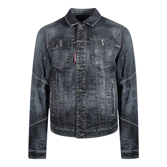 Dsquared2 Black Denim Jacket