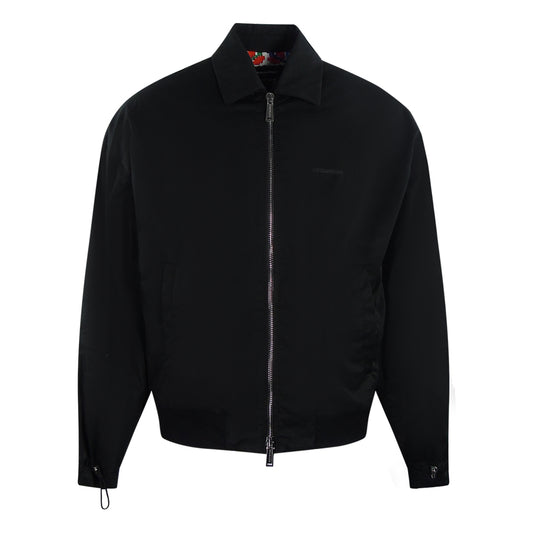 Dsquared2 Black Zip-Up Jacket