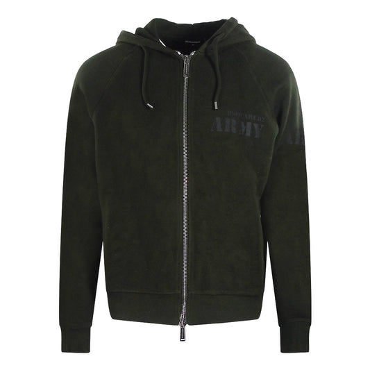 Dsquared2 Army Logo Military Green Hoodie