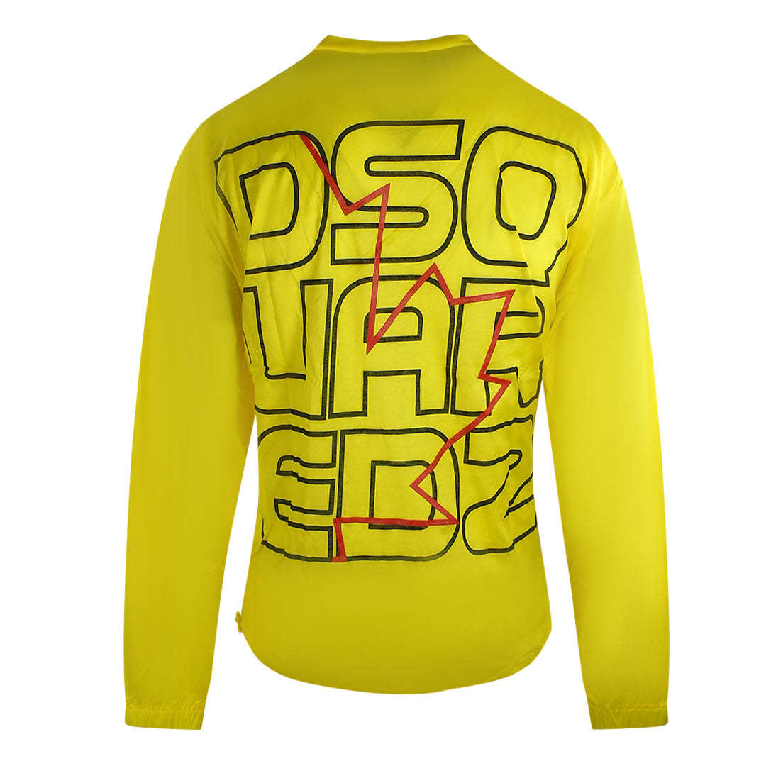Dsquared2 Large Logo On Back Yellow Long Sleeve T-Shirt