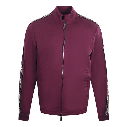 Dsquared2 Taped Sleeves Dark Burgundy Jacket