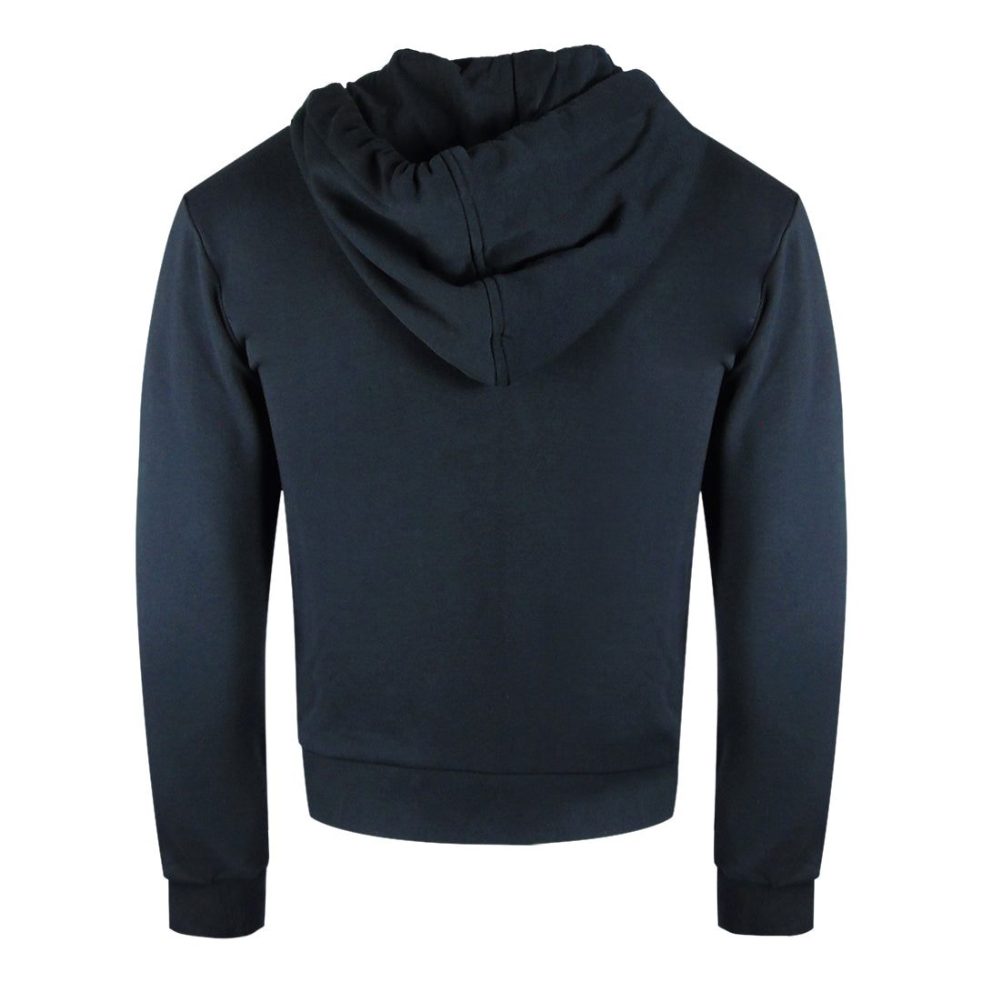 Emporio Armani Navy Blue Hooded Zip-Up Hoodie