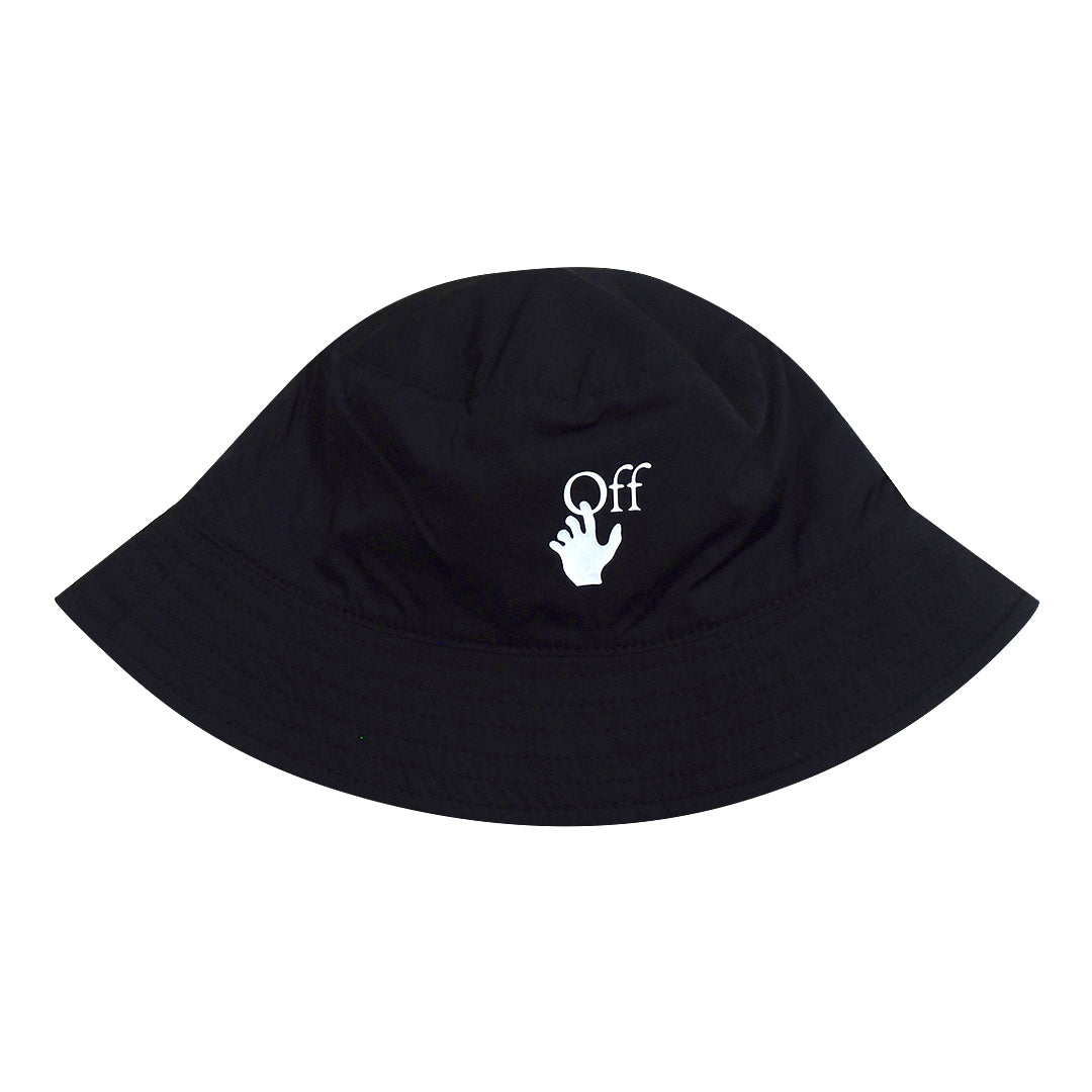 Off-White Off Hand Logo Black Reversible Bucket Hat