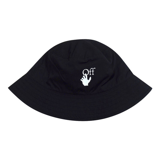 Off-White Off Hand Logo Black Reversible Bucket Hat