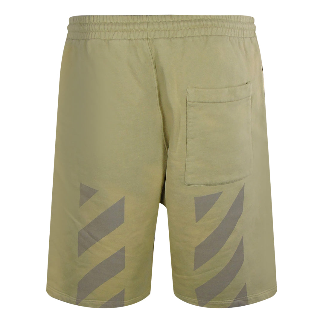 Off-White Diag Tab Skate Sweatshorts Dark Sand