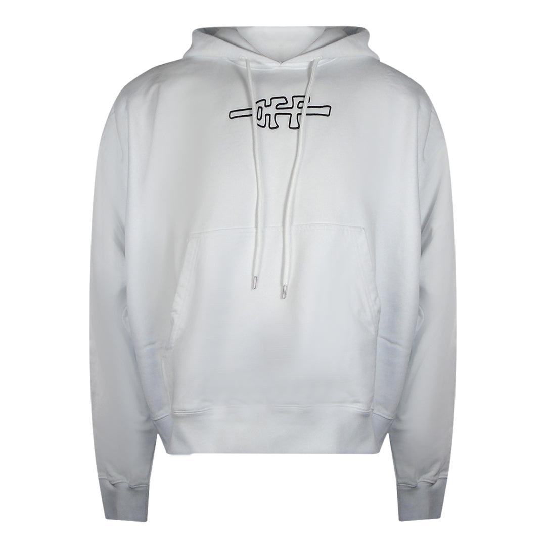 Off-White Off Line Skate Hoodie White