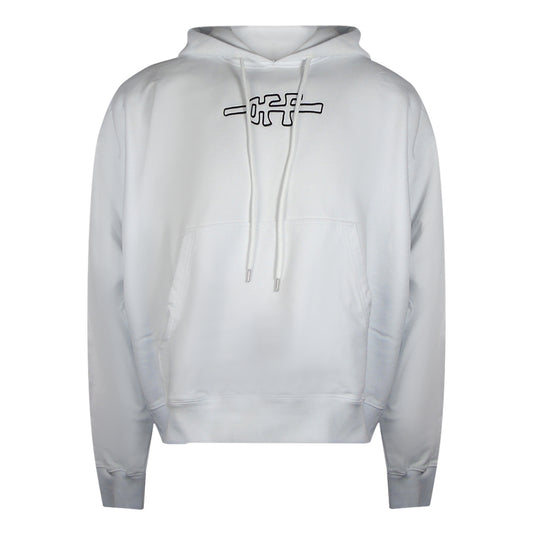 Off-White Off Line Skate Hoodie White