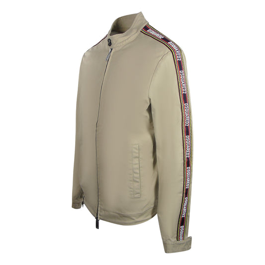 Dsquared2 Taped Sleeves Beige Jacket