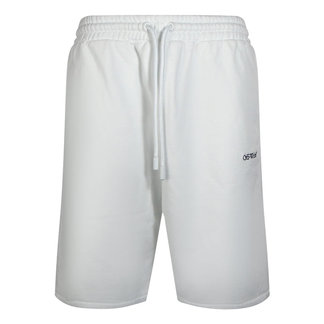 Off-White Stitch Diags Skate Sweatshorts White