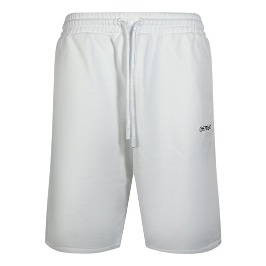 Off-White Stitch Diags Skate Sweatshorts White