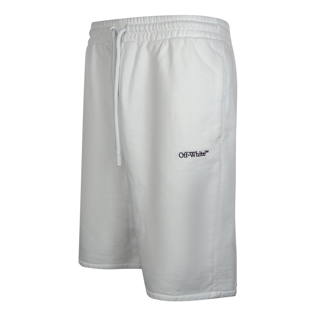 Off-White Stitch Diags Skate Sweatshorts White