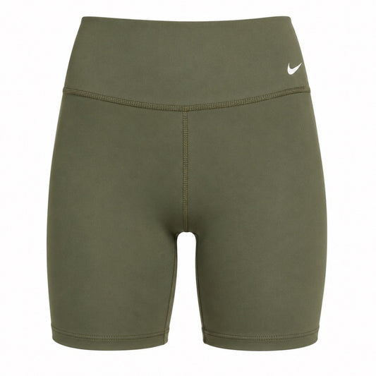 Women's Nike Dri-fit Mid-Rise Brief-Lined Green Shorts S