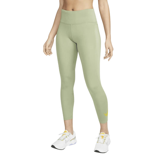 Nike Dx0948 386 Oil Green Running Leggings Female XS