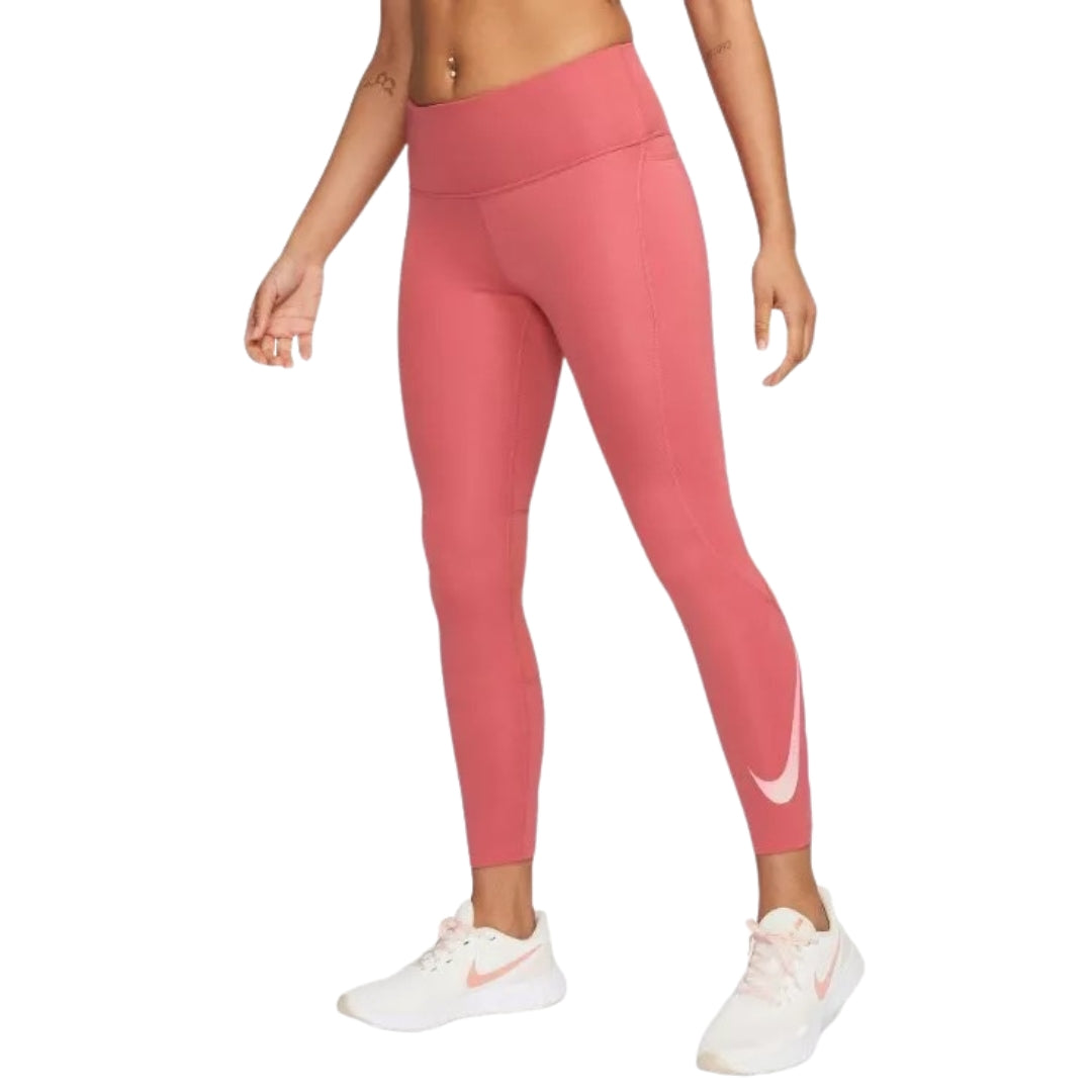 Nike Dri-Fit 7/8 Mid Rise Pink Running Leggings XS