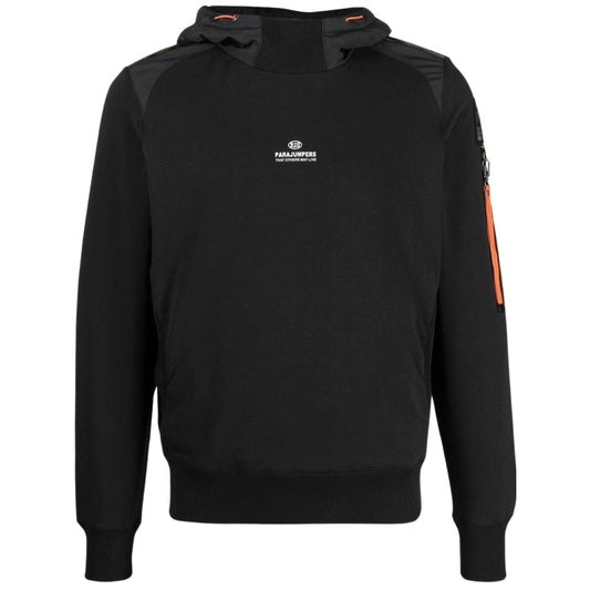 Parajumpers ELECTRA PMFLRE02 541 BLACK HOODIE Mens L