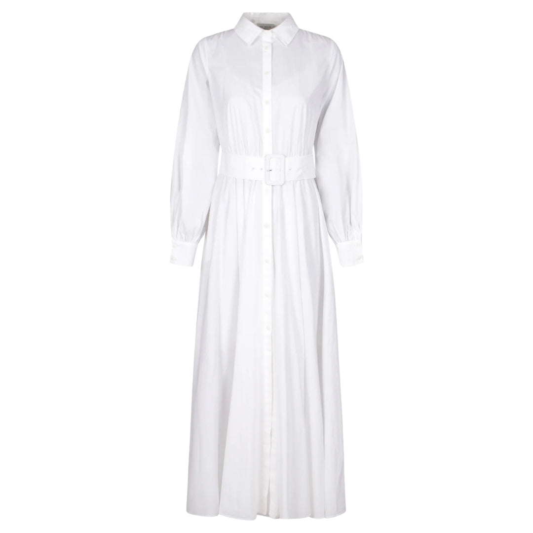 Ted Baker Ene Button Down White Maxi Shirt Dress